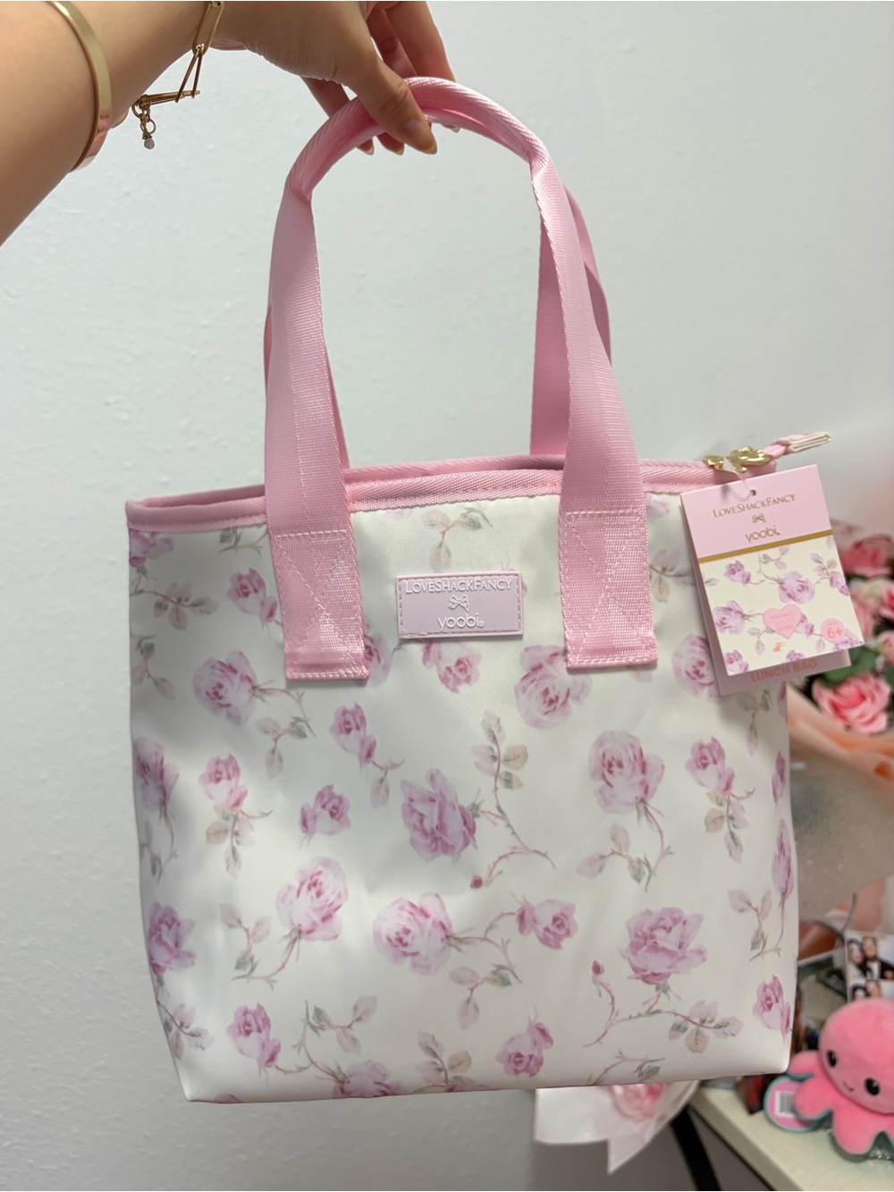 LoveShackFancy Floral Lunch Tote Bag